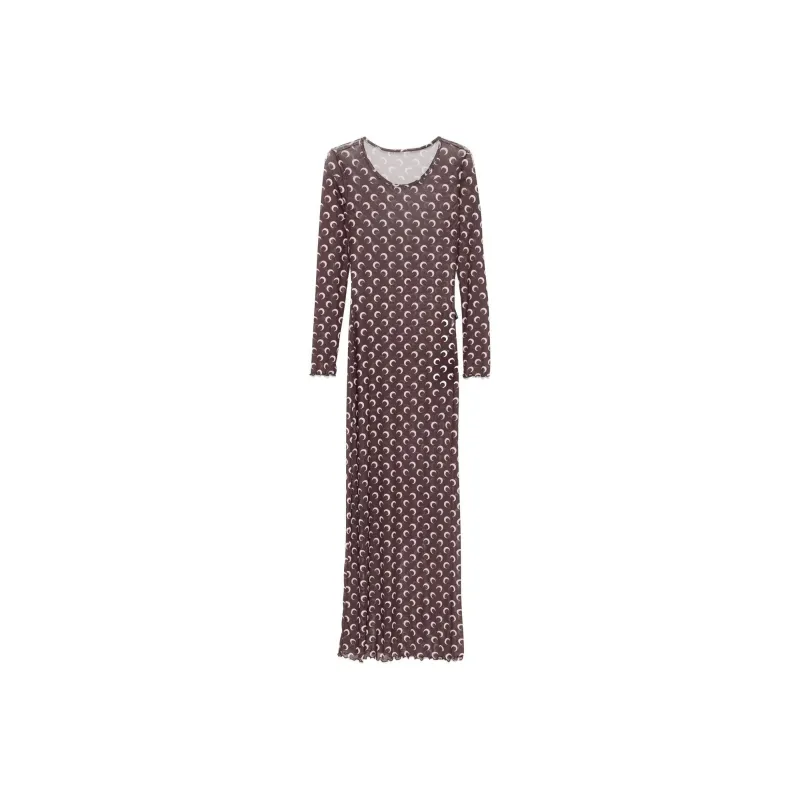 Marine Serre Moon print Maxi Dress-0