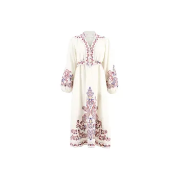 Zimmermann Embroidered V-Neck Dress