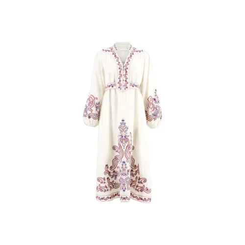 Zimmermann Embroidered V-Neck Dress