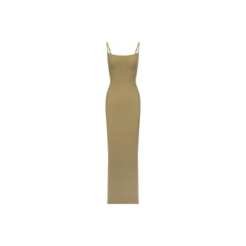 SKIMS FITS EVERYBODY LONG SLIP DRESS Slip Dresses Women's KHAKI/Khaki
