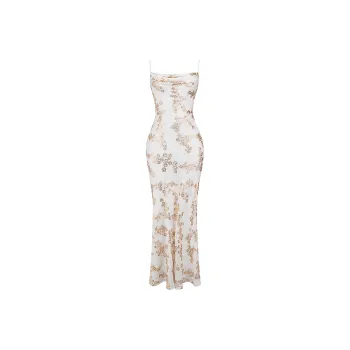 HOUSE OF CB CAPRIANA Slip Dresses Women's WHITE GOLD/White Gold