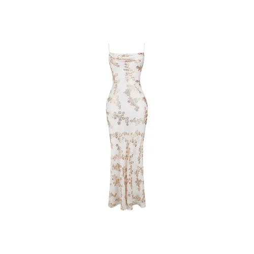 HOUSE OF CB CAPRIANA Slip Dresses Women's WHITE GOLD/White Gold