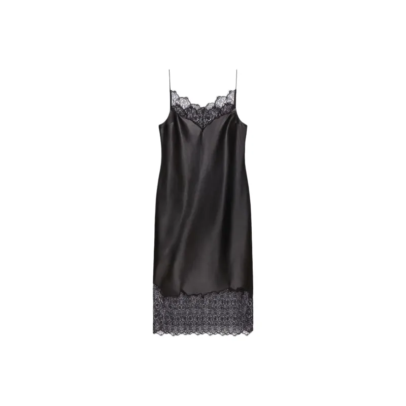 Givenchy Lace Trimmed Midi Dress-0
