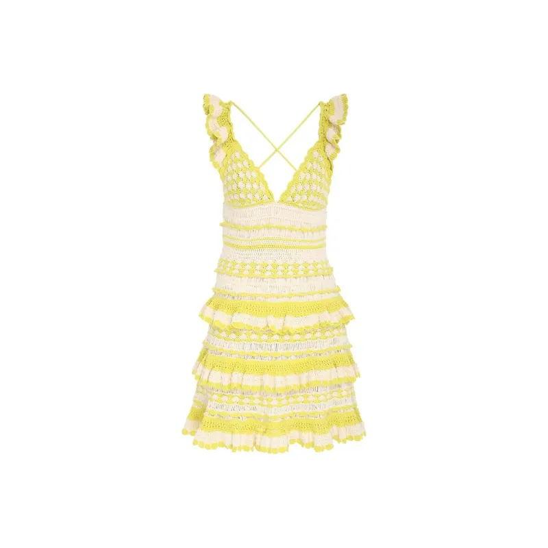 Zimmermann SS23 Sleeveless Dress Women's Lemon-0