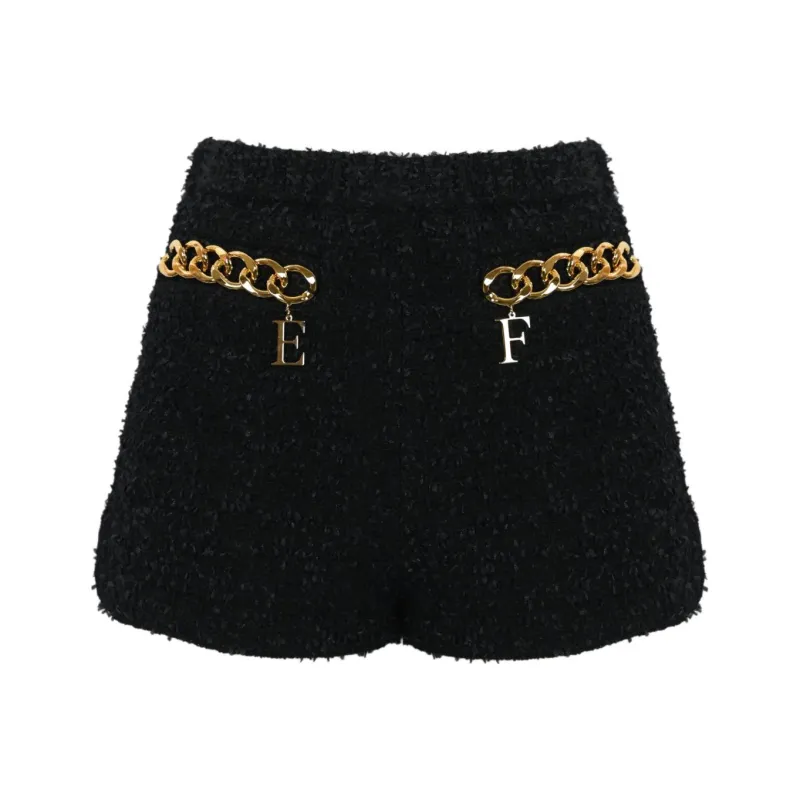 Elisabetta Franchi Casual Shorts Women's Black-0