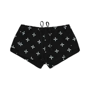 SMFK Casual Shorts Women's Black Garden
