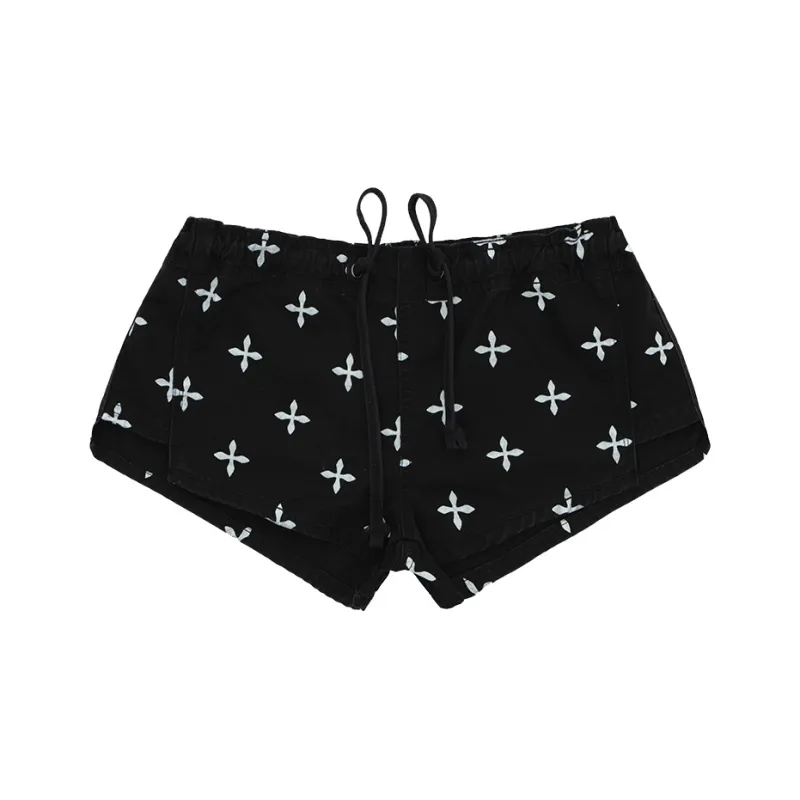 SMFK Casual Shorts Women's Black Garden-0
