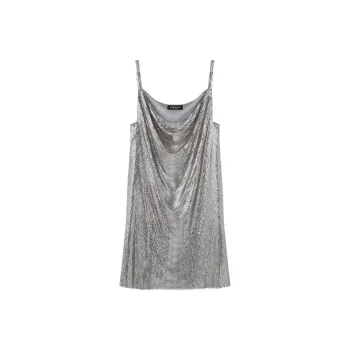 VERSACE Aluminum Metal Mesh Dress