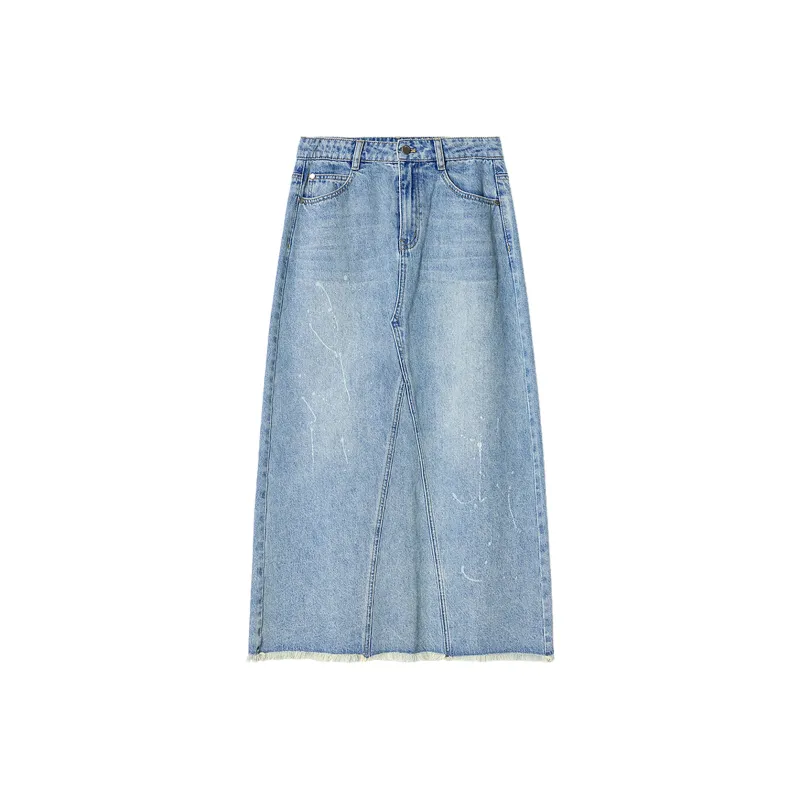 Bethine Denim Long Skirt Women's Denim Blue-0