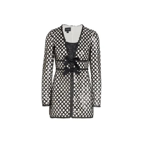 Giambattista Vall Treillage-print Bow-embellished Mini Dress