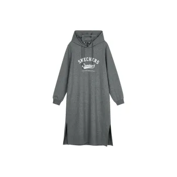 Skechers Colorful Long Sleeved Dress Women's Mixed Heather Gray