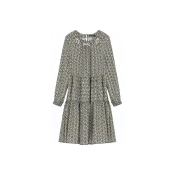 Lagogo Long-Sleeved Dresses Women's Mixed Color