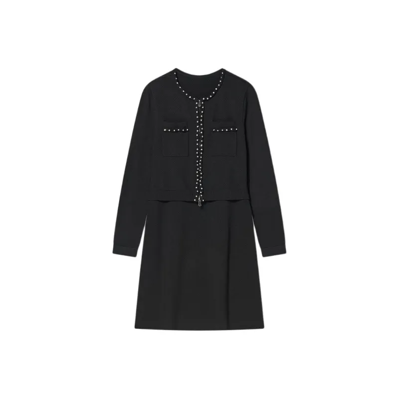 Goodland Long Sleeved Dresses Women's Black-0