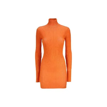 OFF-WHITE Long-Sleeved Dresses Women's Orange
