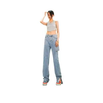 Seven Up And Nine Down Jeans Women's Light Blue