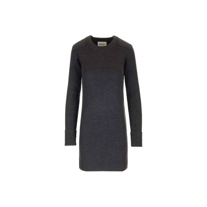 ISABEL MARANT Garner Long Sleeved Knitted Mini Dress-0