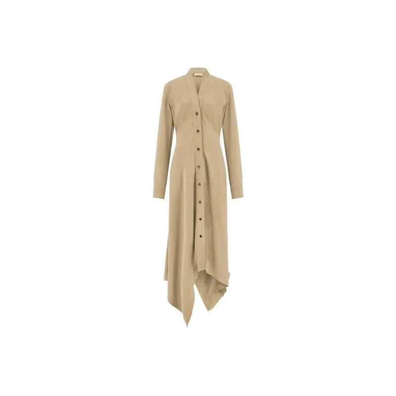Ferragamo Handkerchief hem Shirt Dress-0