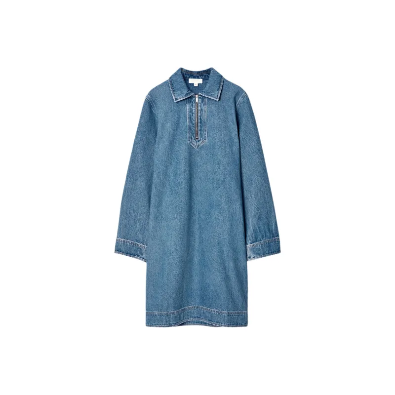 COS Long Sleeved Dresses Women's Blue-0