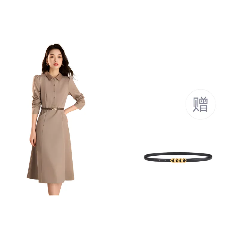 Mylan Long Sleeved Dress Women's Gray-0