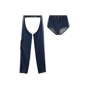 Adidas Originals Ivy Park Denim Chaps Dark Denim