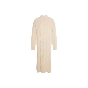 BARBOUR FW24 Long-Sleeved Dresses Women's White Pepper Color
