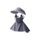 Dark Gray[Neck Protection 3-in-1],[100% Ice Silk-Sun Protection Breathable]