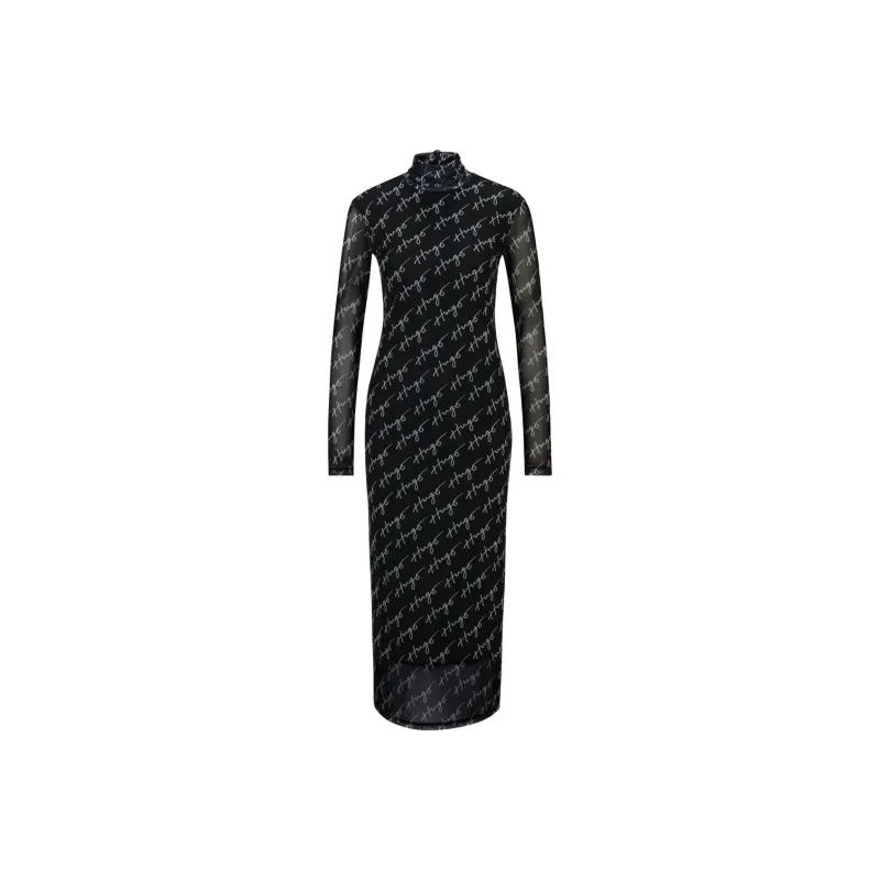 HUGO BOSS Long-Sleeved Dresses Women's Black-0