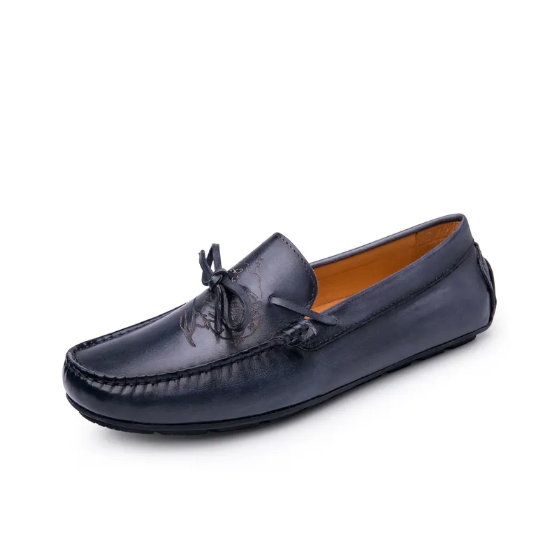 XIMO BULL Men's Casual Shoes Men Low Top Blue-1