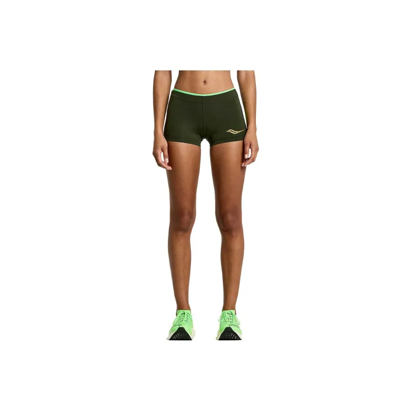 Saucony Elite Boy Short Casual Shorts Women's Green-0