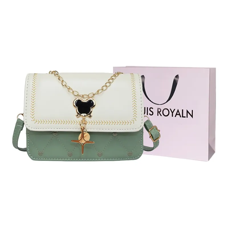LOUIS ROYALN PU Small Square Bag, Shoulder Bag, Crossbody Bag, Handbag Women's Multicolor-6