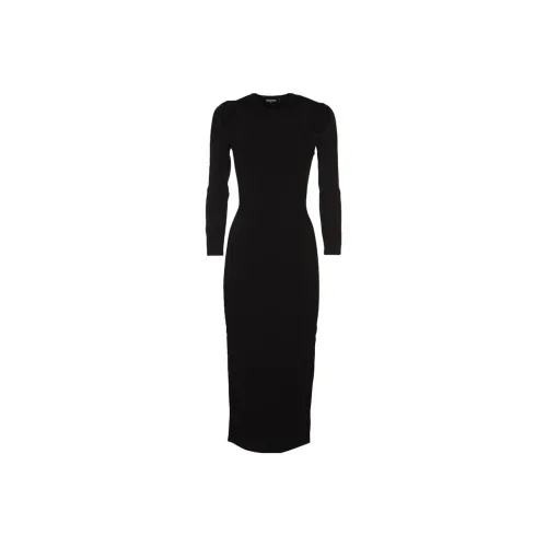 DSQUARED 2 Cut Out Crewneck Long Sleeved Dress