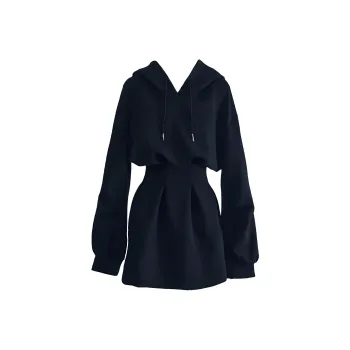 Qiuerle Long-Sleeved Dresses Women's