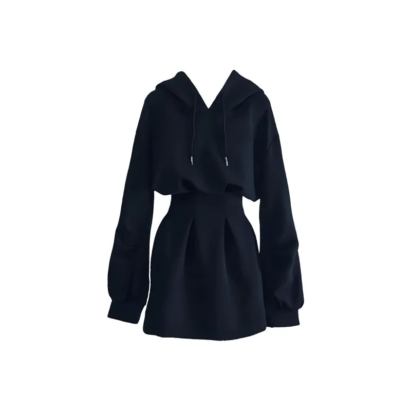 Qiuerle Long-Sleeved Dresses Women's-0