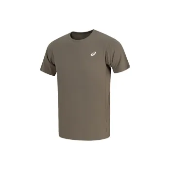 Asics T Shirts Men Dark Brown