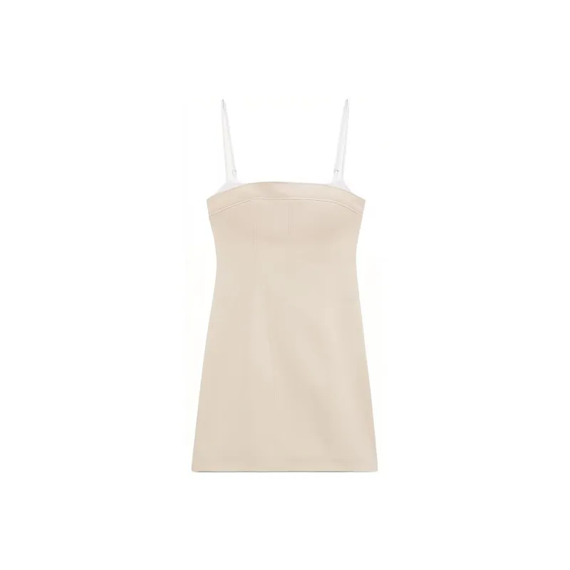 ZARA Slip Dresses Women's Natural-0