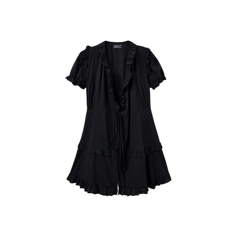 Adeworn Short Sleeved Dress Women's-0