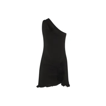 Blumarine Floral appliqué Asymmetric Minidress