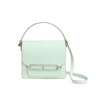 HERMES Roulis Swift Leather Pig Nose Bag, Crossbody Bag Mini Women's Mint Green