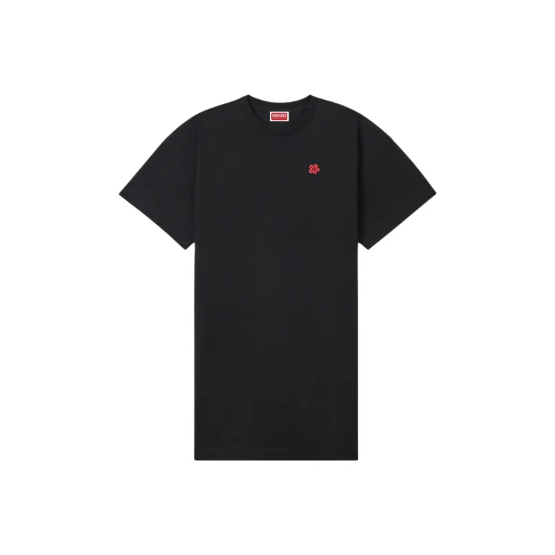 KENZO Boke Flower Embroidered T Shirt Dress-0