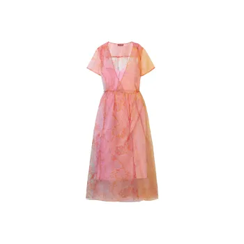 Staud Short-Sleeved Dresses Women's Multicolor