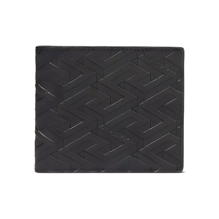 FANSIZHE Cow Leather Card Holder, Wallet Men's Black-0