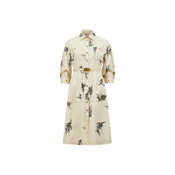 Moncler Floral print Cotton Dress