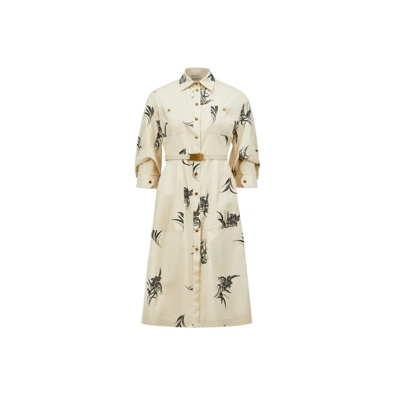 Moncler Floral print Cotton Dress-0