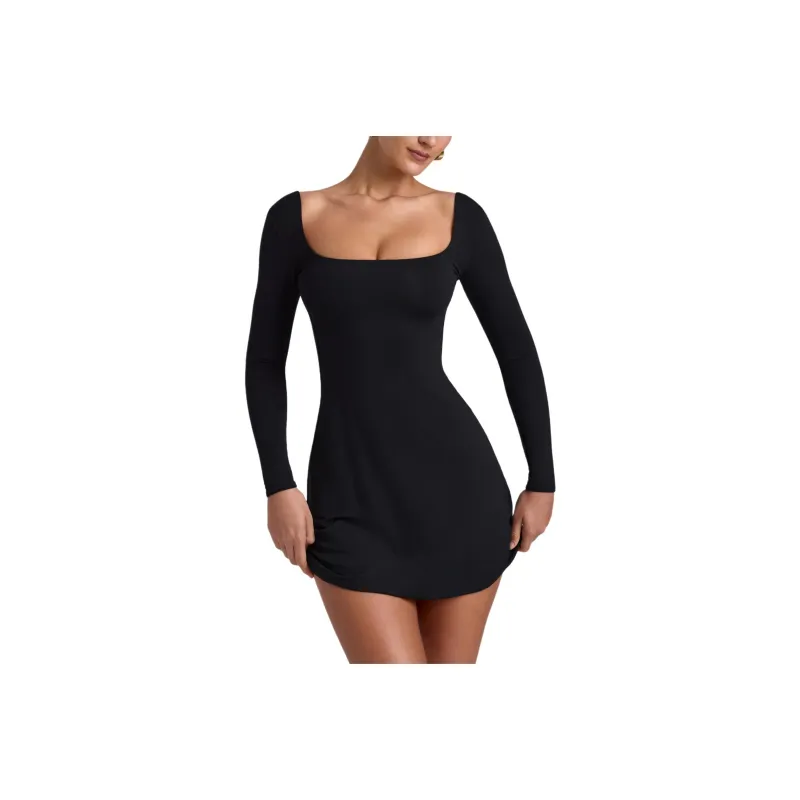 OH POLLY HOPE Long-Sleeved Dresses Women's Black-0
