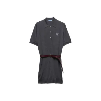 PRADA Belted Polo Dress
