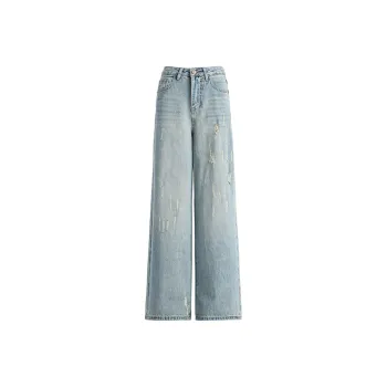 QYPRF Jeans Women's Nostalgic Blue