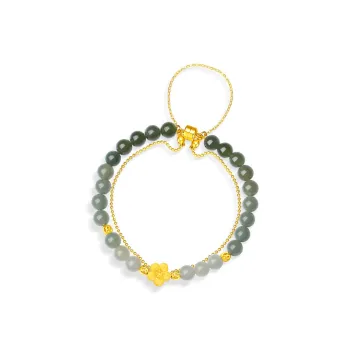 Fu Ru Ji Bracelets Pale Greenish White Jade Women's
