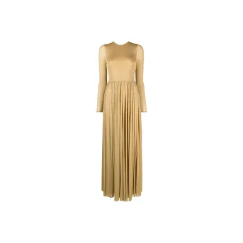 Zimmermann Lyrical Pleated Lurex Gown