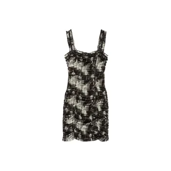 Bebe Slip Dresses Women's Black White