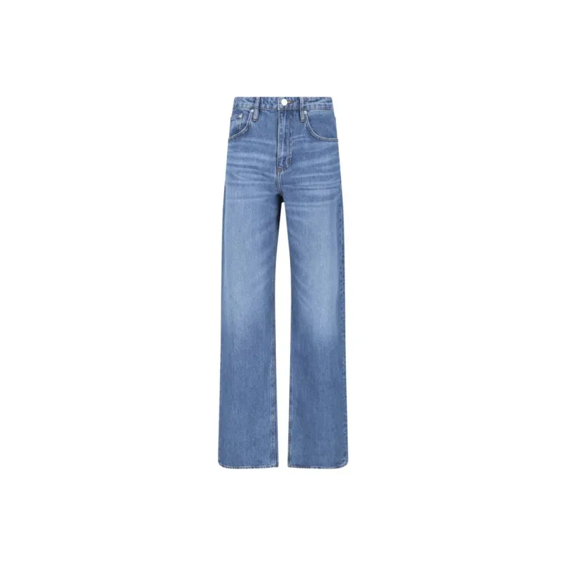FRAME High Waist Straight Leg Jeans-0